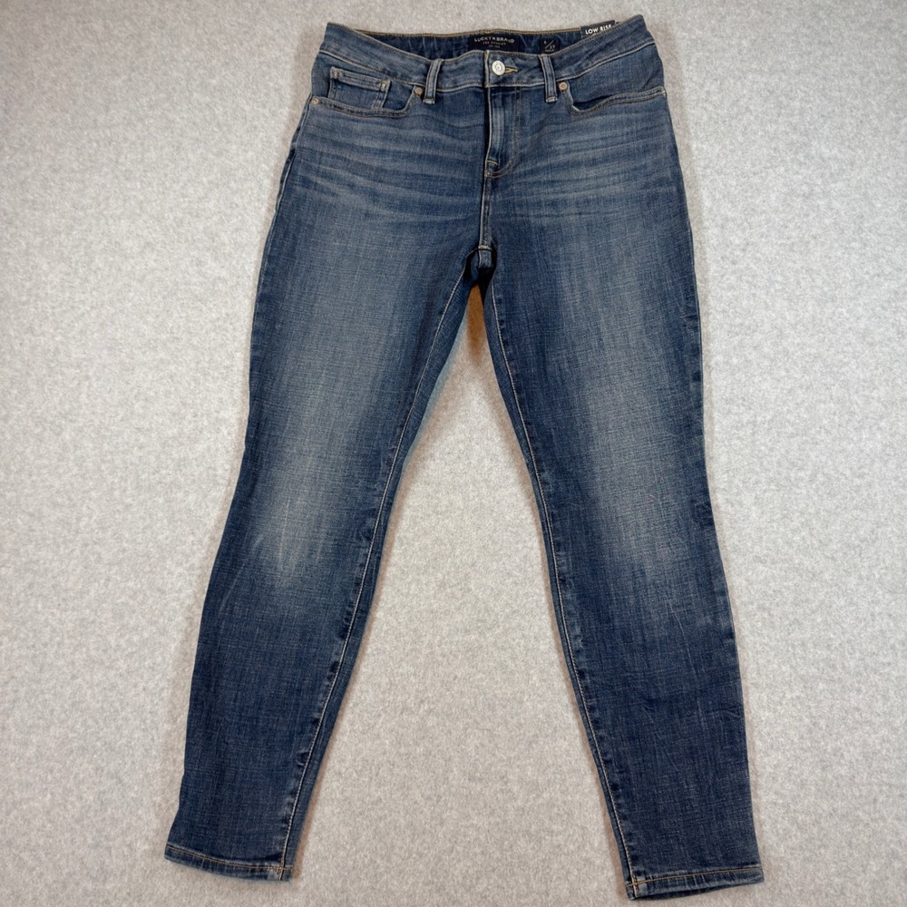 Lucky Brand Lolita Skinny Jeans Womens 8/29 Blue Low Rise Ankle NEW